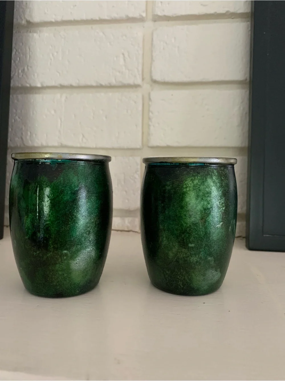 Hand Painted Votive Candle Holders